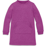 Kids cozy fleece sweatshirt dress