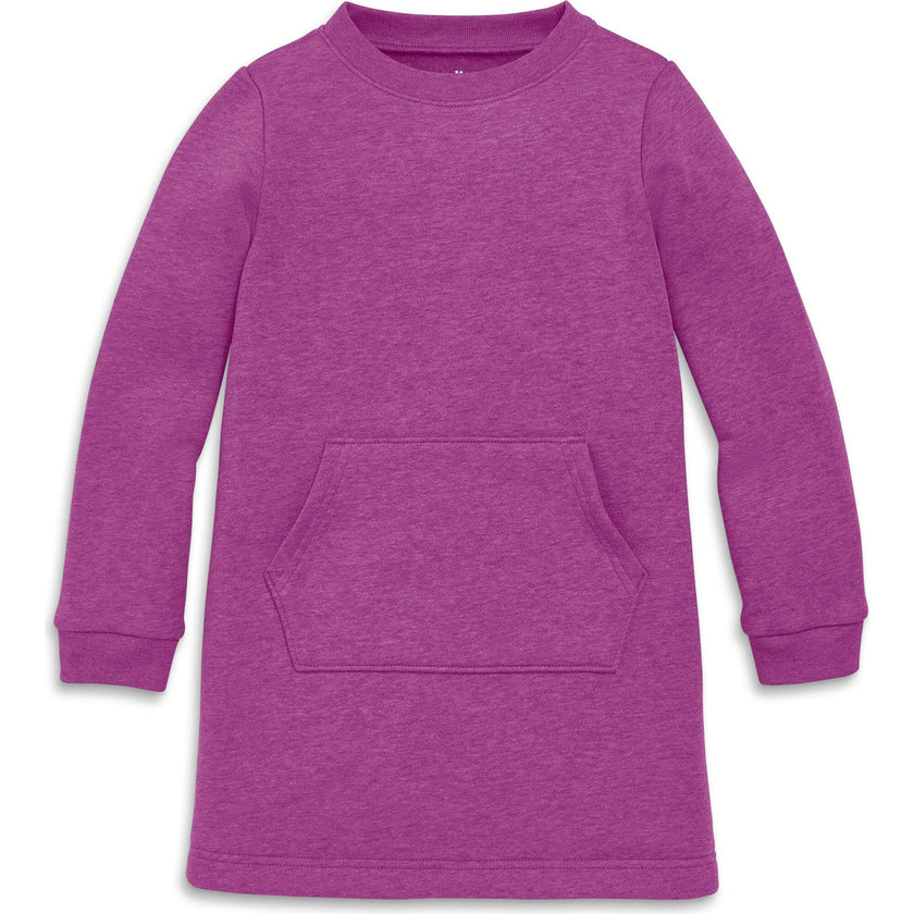 Kids cozy fleece sweatshirt dress