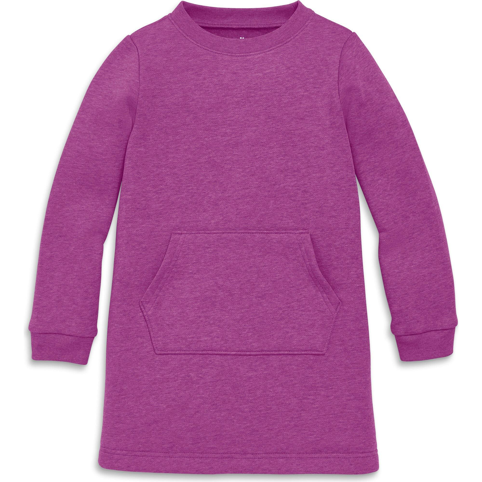 Kids cozy fleece sweatshirt dress