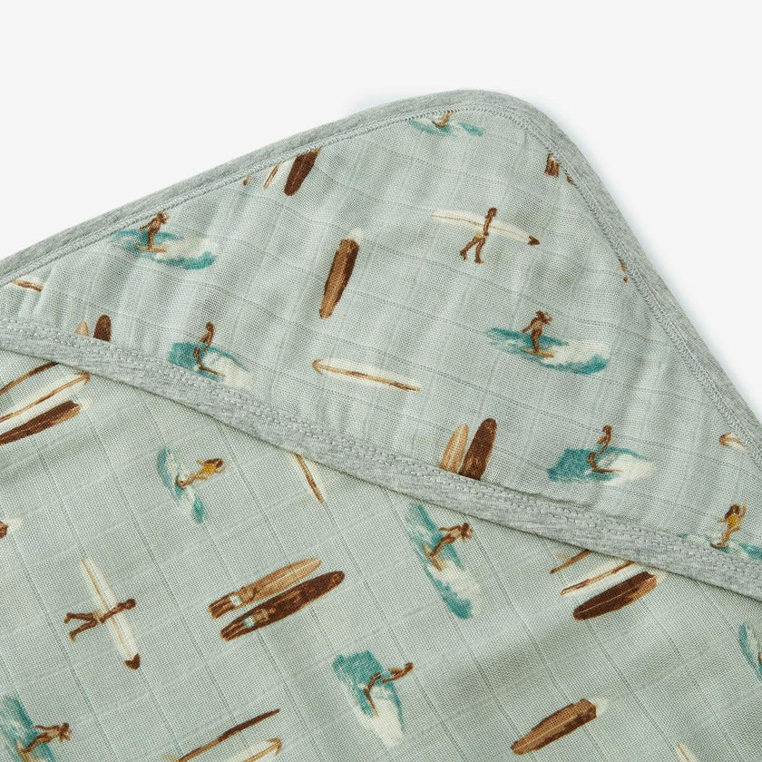 Vintage Surf Hooded Swaddle Blanket