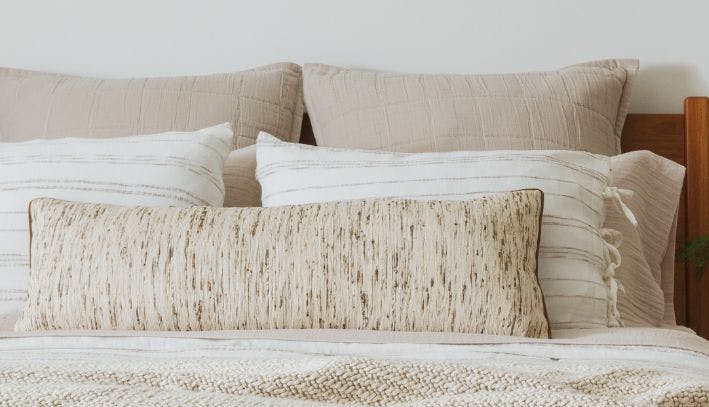 Gray Quilted Bedspread