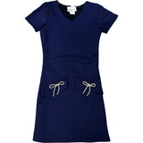 Girls ShortSleeve Dress With Bow