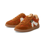 Brooking Kids Brooking Kids Classic Court Sneaker - Orange Rust Textile and Suede