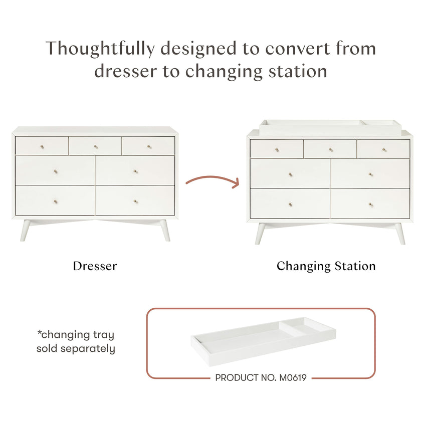 Palma 7-Drawer Wide Assembled Dresser (53")
