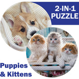 Spin Flip Puzzle: Puppies & Kittens 2L