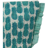 La Plage Ruffle Pouch Pineapple Crush Lagoon