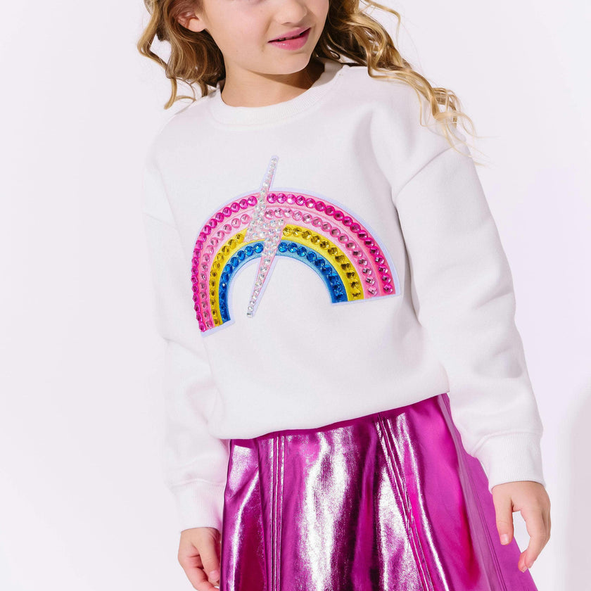 Hot Pink Metallic Leather Skirt