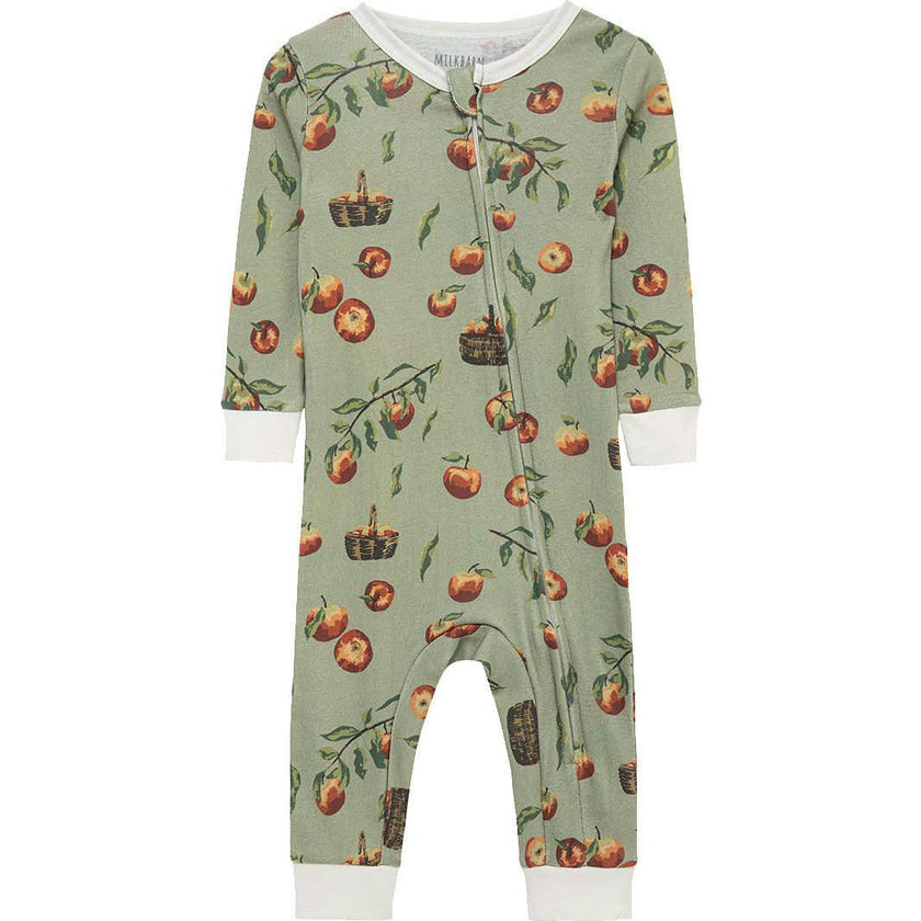 Apple Orchard Organic Cotton Zipper Pajama