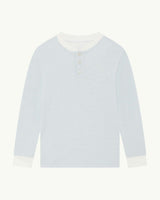Derek Stripe Child Pyjama Two Piece Set  - Blue