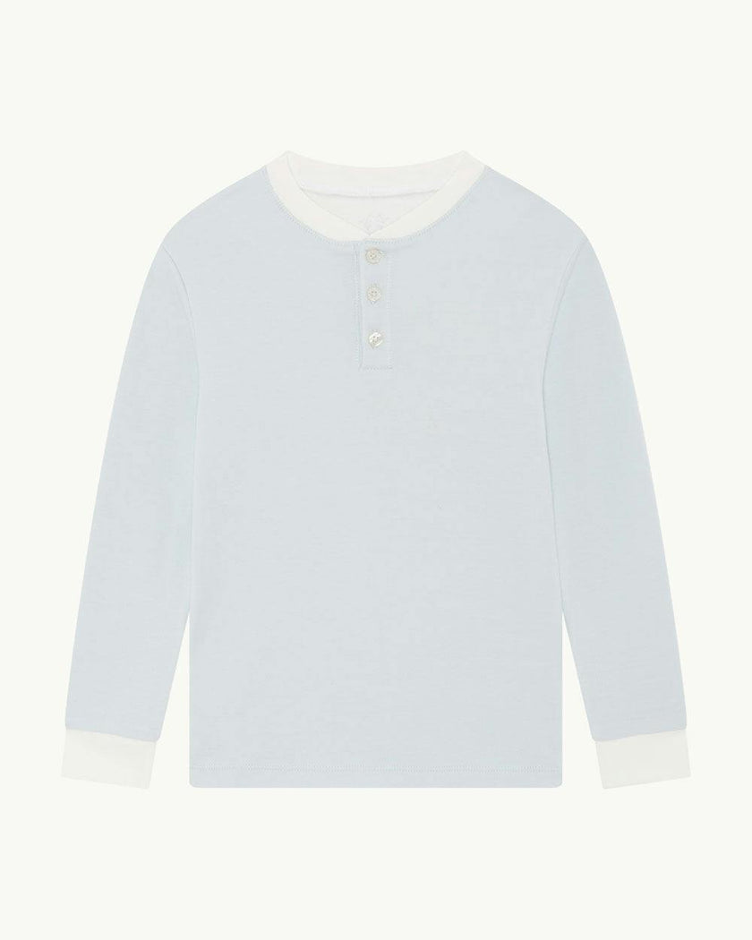 Derek Stripe Child Pyjama Two Piece Set  - Blue