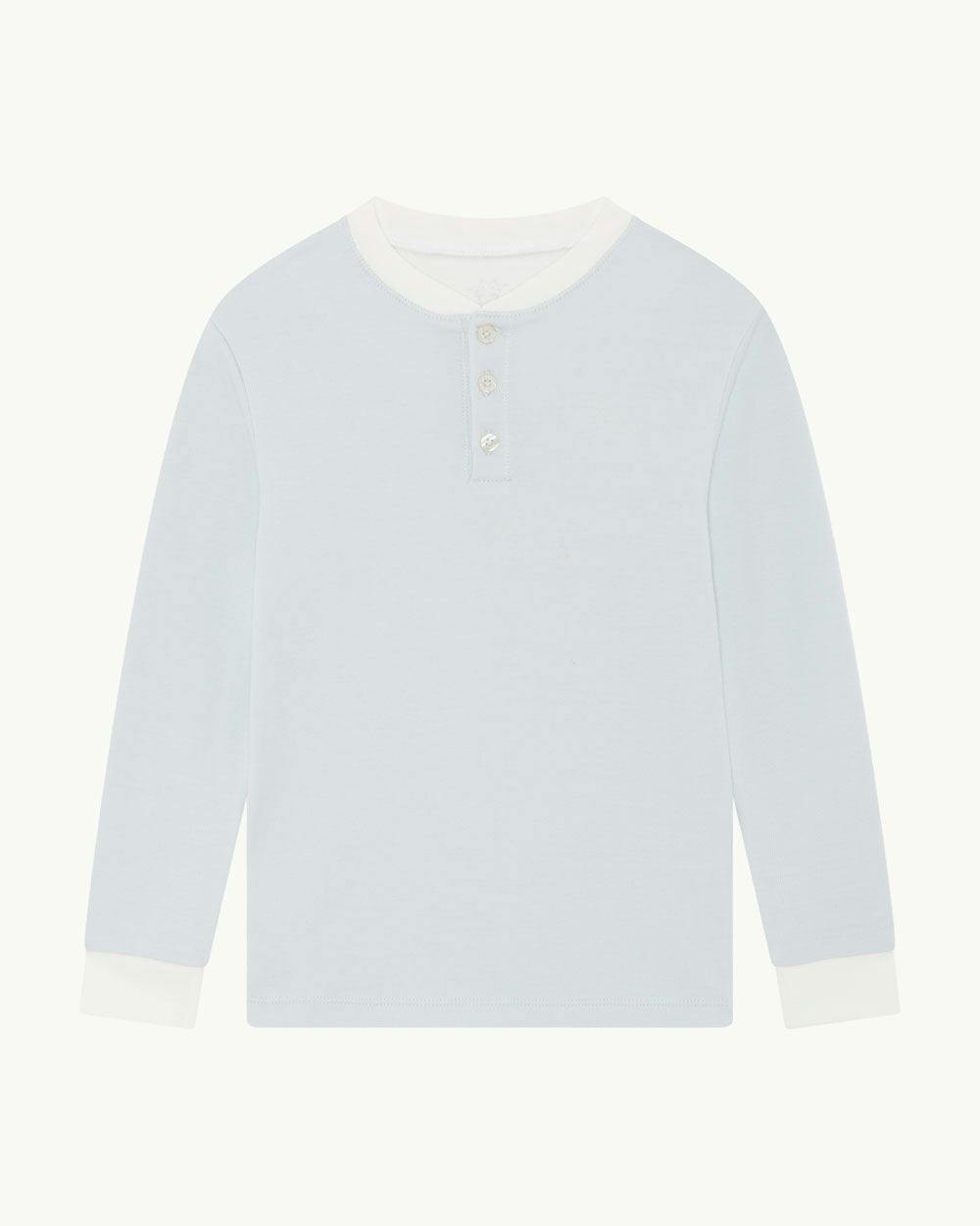 Derek Stripe Child Pyjama Two Piece Set  - Blue