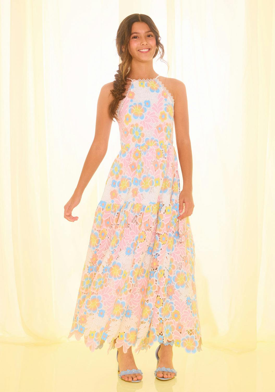 Diana Embroidered Maxi Dress