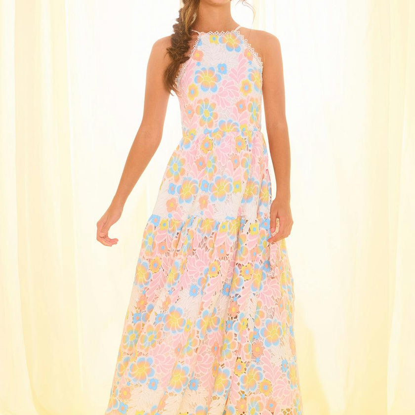 Diana Embroidered Maxi Dress