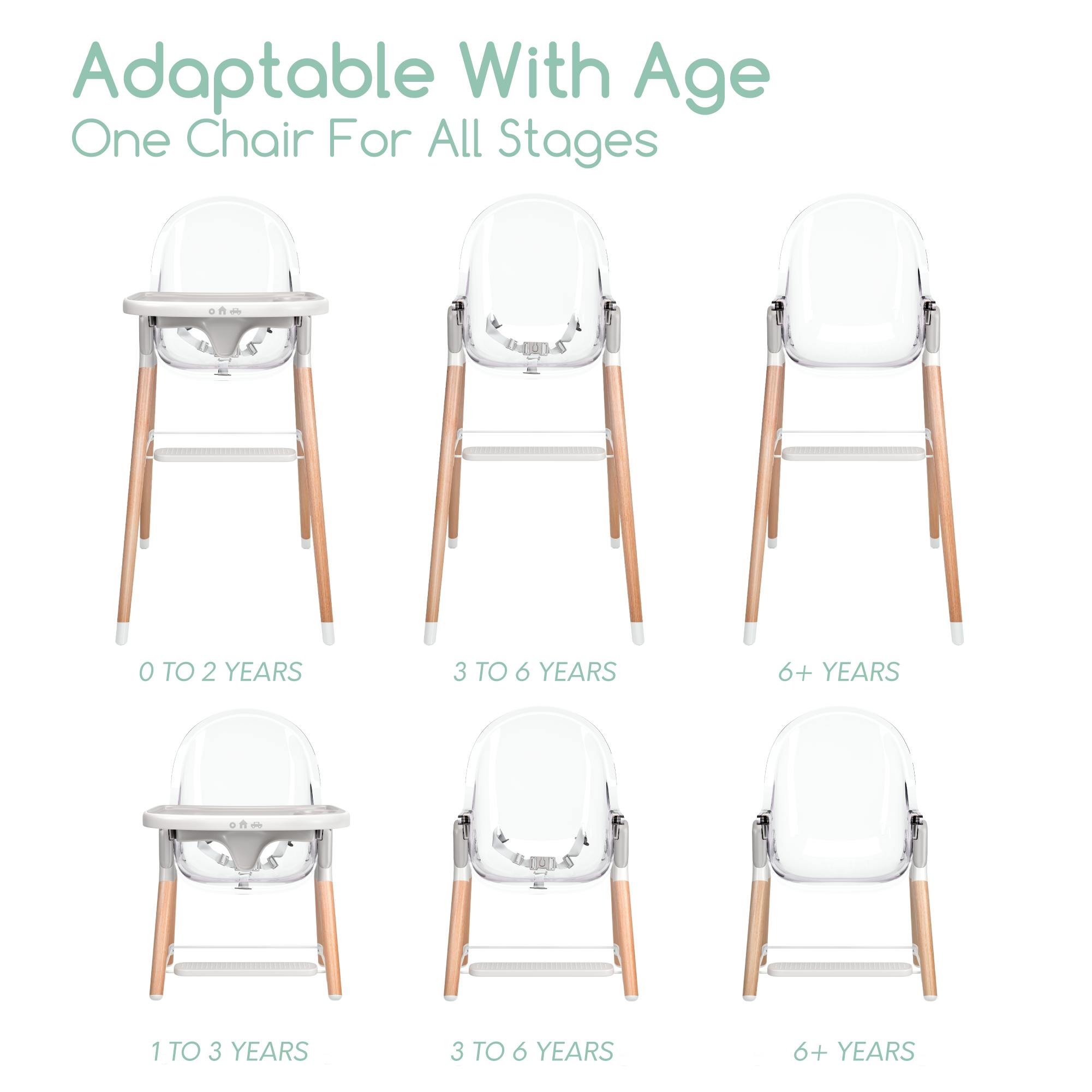 Children of Design 6 in 1 Classic High Chair