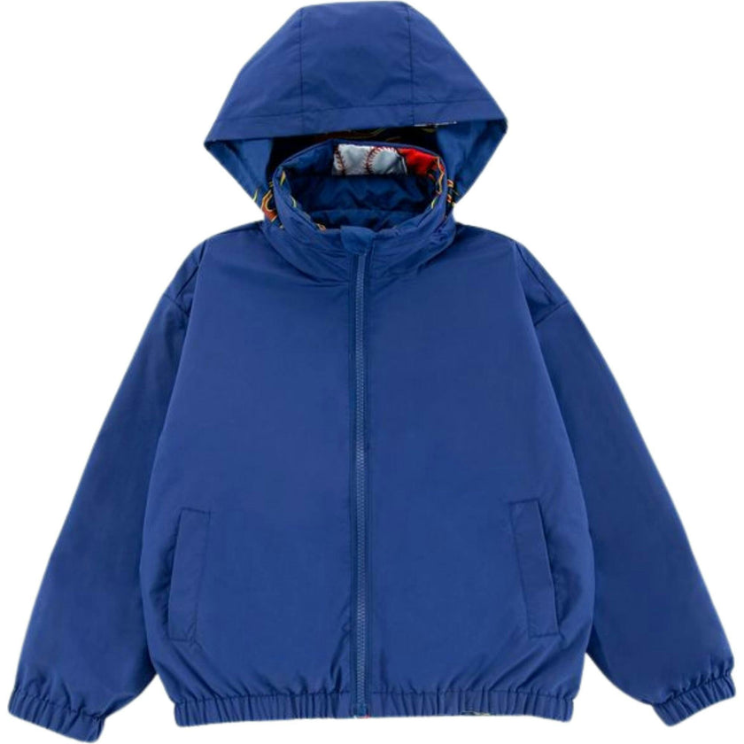 Max Reversible Rain Jacket Windbreaker, Baseball Fire