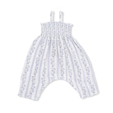 Kimberly Floral Stripe - Smocked Romper