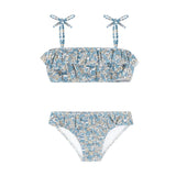 girls original slate floral bandeau bikini