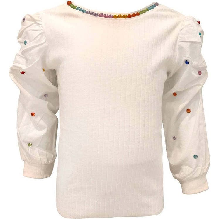 Gem Queen Puff Sleeve Blouse