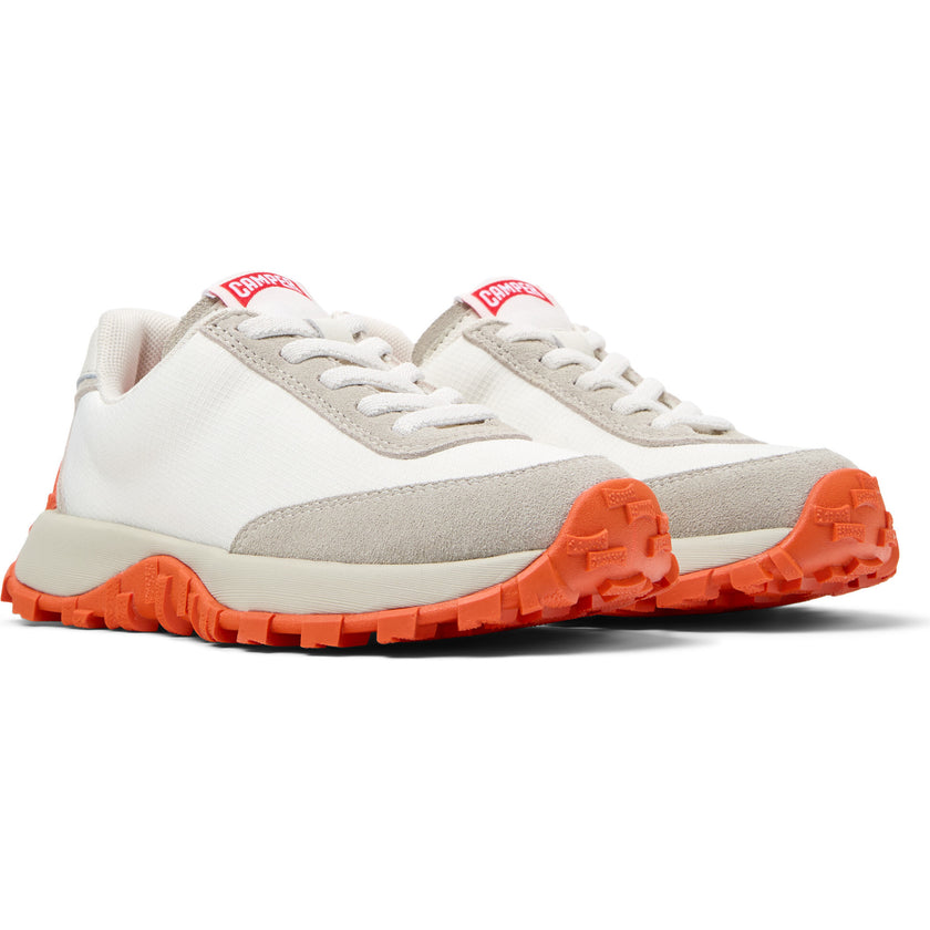 Kids Drift Trail Leather & Nubuck Sneakers, Natural