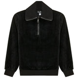 Velour Zip Up Top