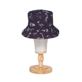 Reversible Glow-in-the-Dark Bucket Hat – Dino Skeleton Bones