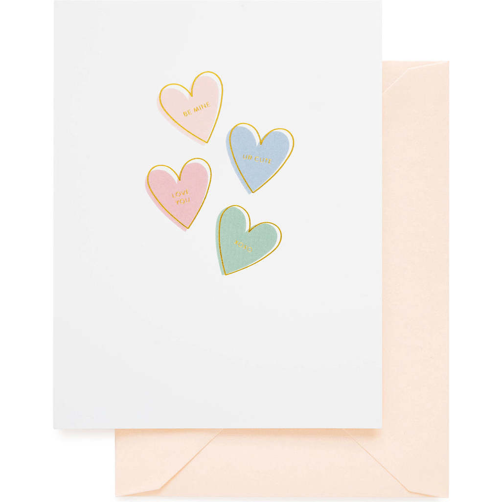 Candy Hearts Valentine Card