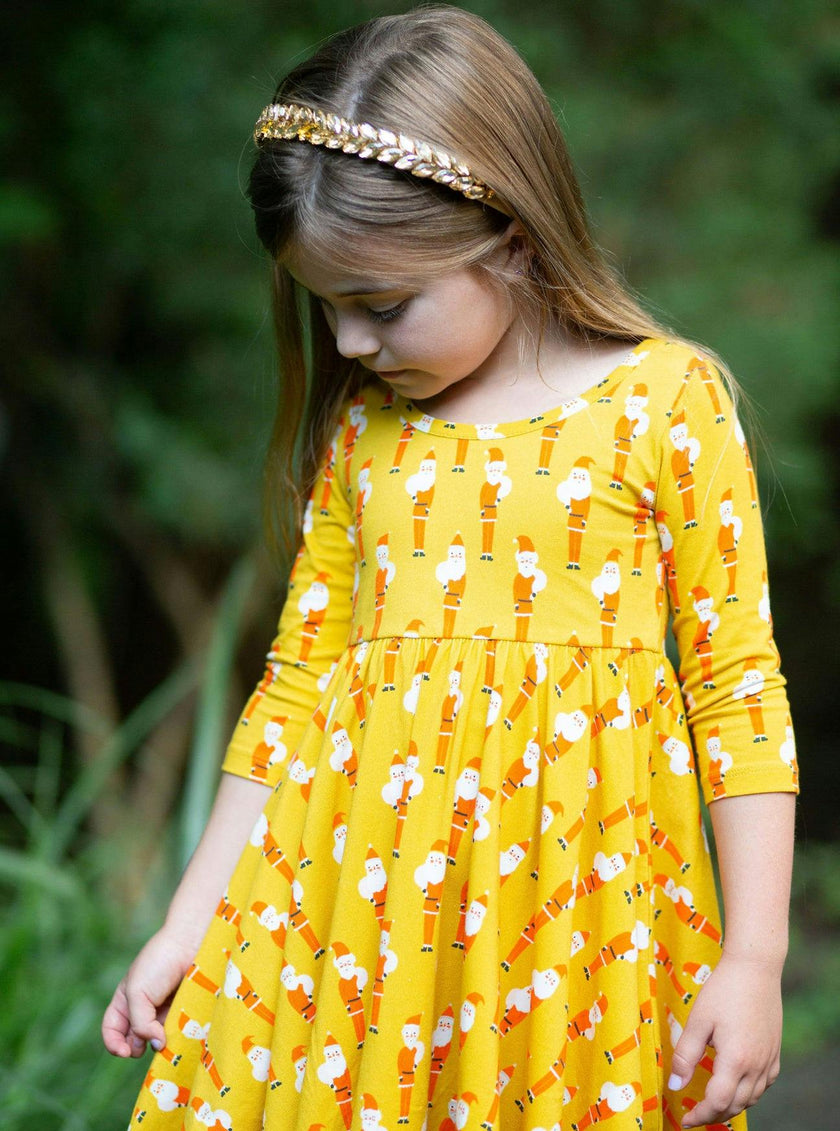 Retro Santas Christmas Twirly Dress