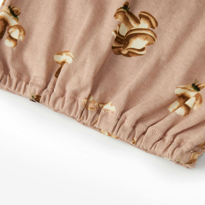 Mushroom Organic Cotton Newborn Gown & Hat Set