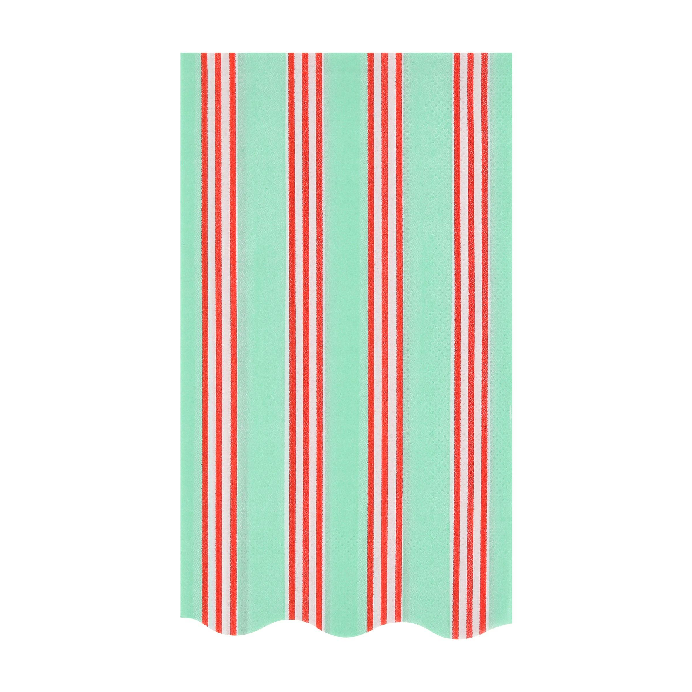 Festive Stripe Guest Towels