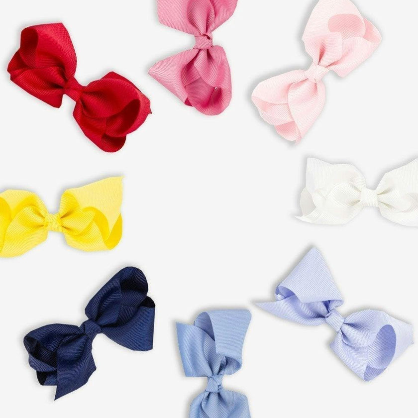 Extra Large Bow Hair Clip in Powder Pink