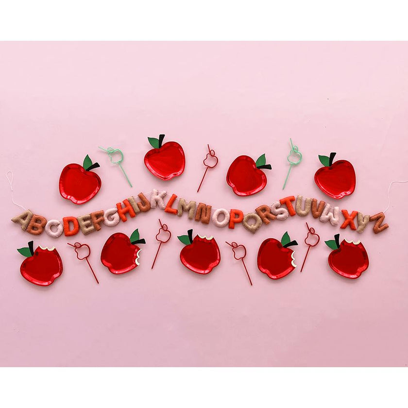 Boho Alphabet Wool Felt Garland