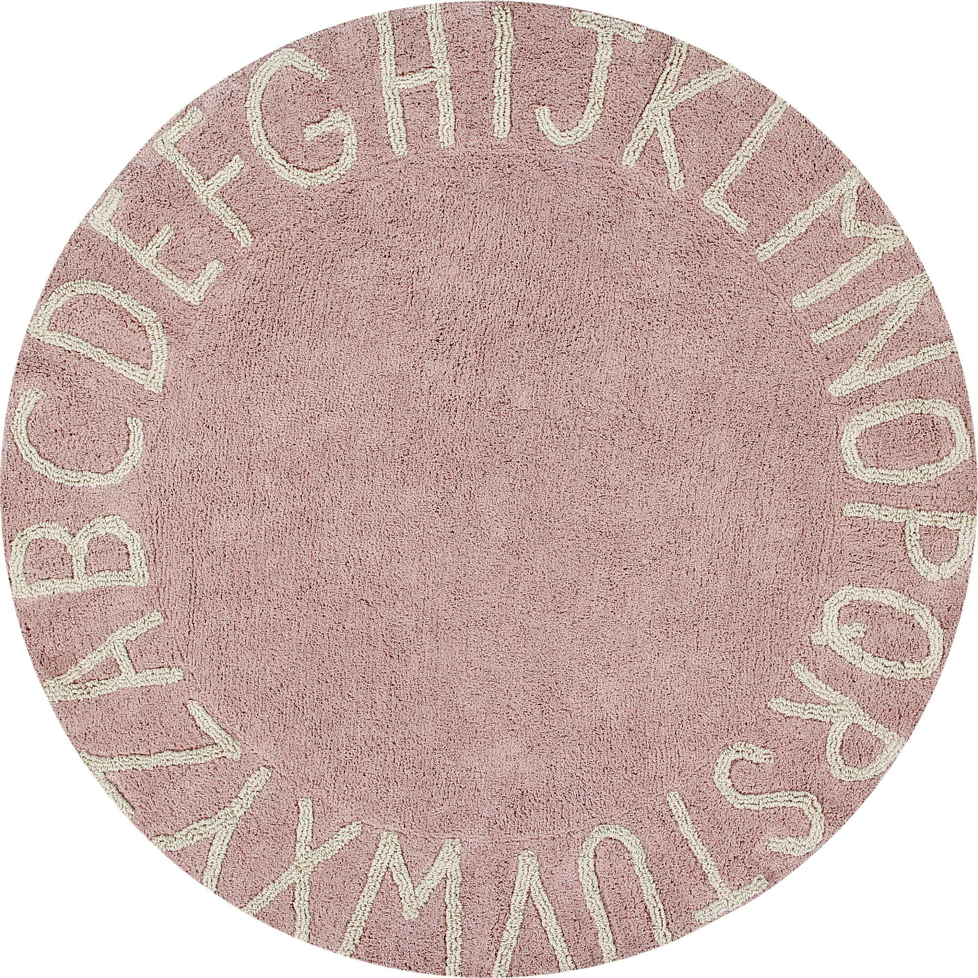 ABC Round Washable Rug