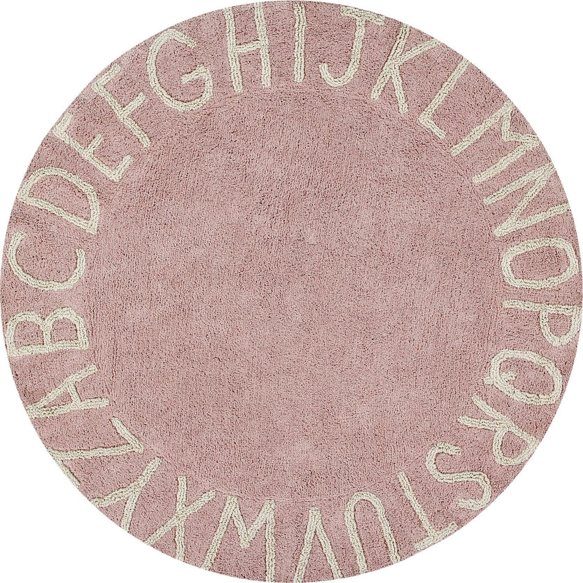 ABC Round Washable Rug