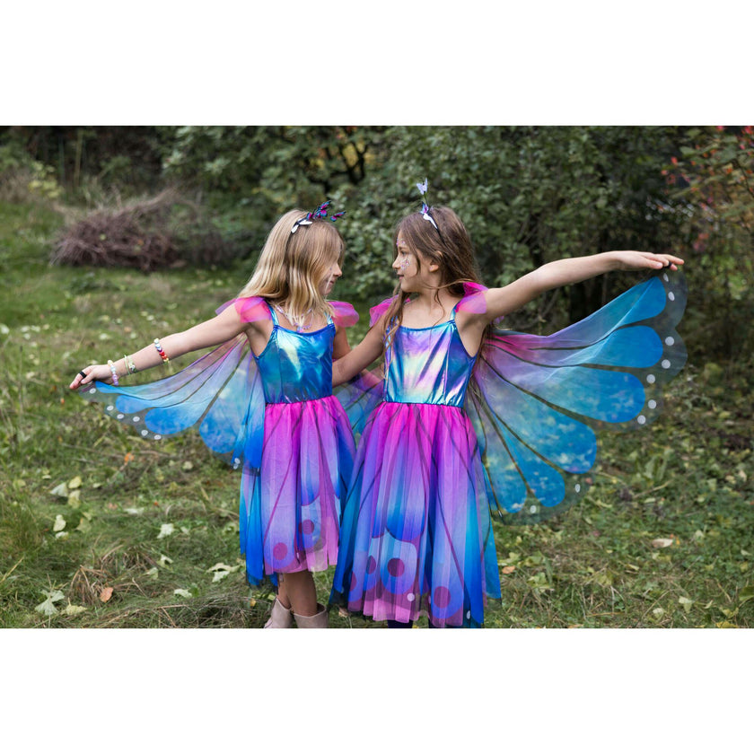 Butterfly Twirl Dress with Wings & Headband
