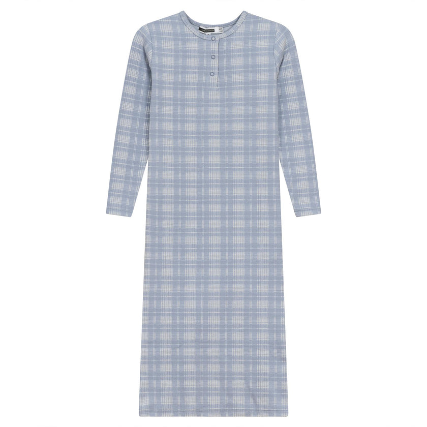 Brushed Rib Plaid Night Gown