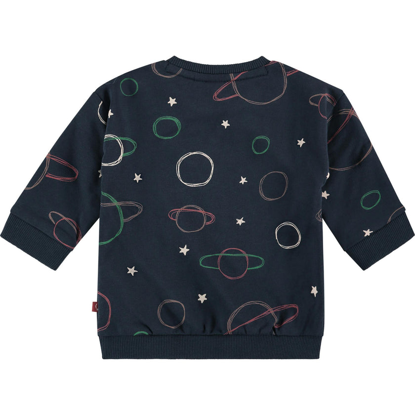 Outer Space Print Sweatshirt