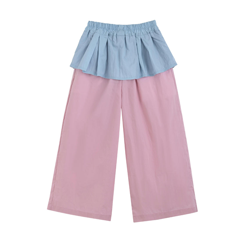 Pink Pants with Blue Overlay