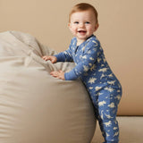 Organic 2-Way Zip Romper - Dino