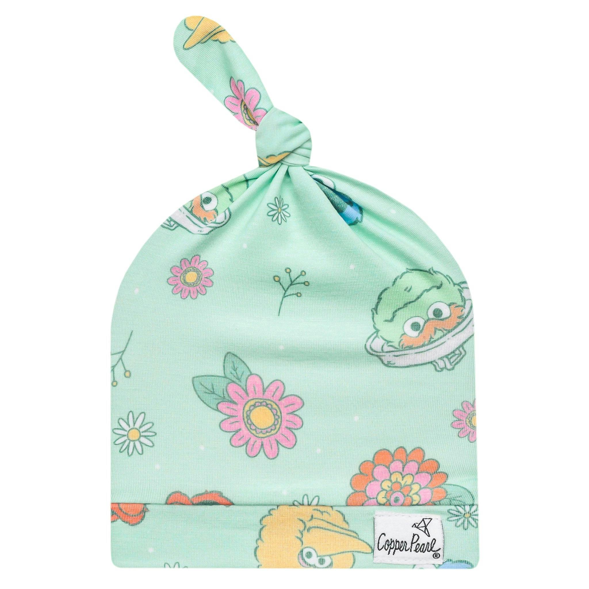 Top Knot Hat - Sesame Street Retro Floral