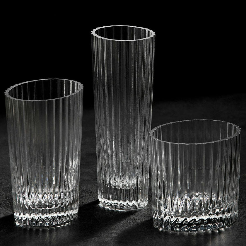 Wine Glasses NASTRI Set of 6  Transparent 10 oz, H 3.3"