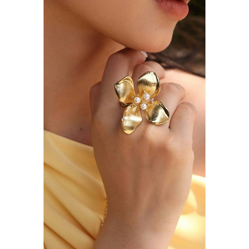 Large Iris Blossom Ring