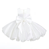 Ivory Zorina Party Dress with Floral Accent