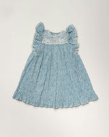 Sita Dress - Tonal Floral Blue print
