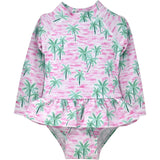 UPF 50+ Alissa Infant Ruffle Rash Guard Swimsuit