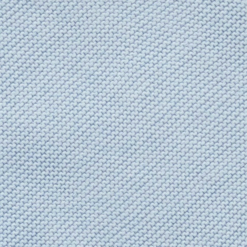 Textured Knit Blanket Blue Melange