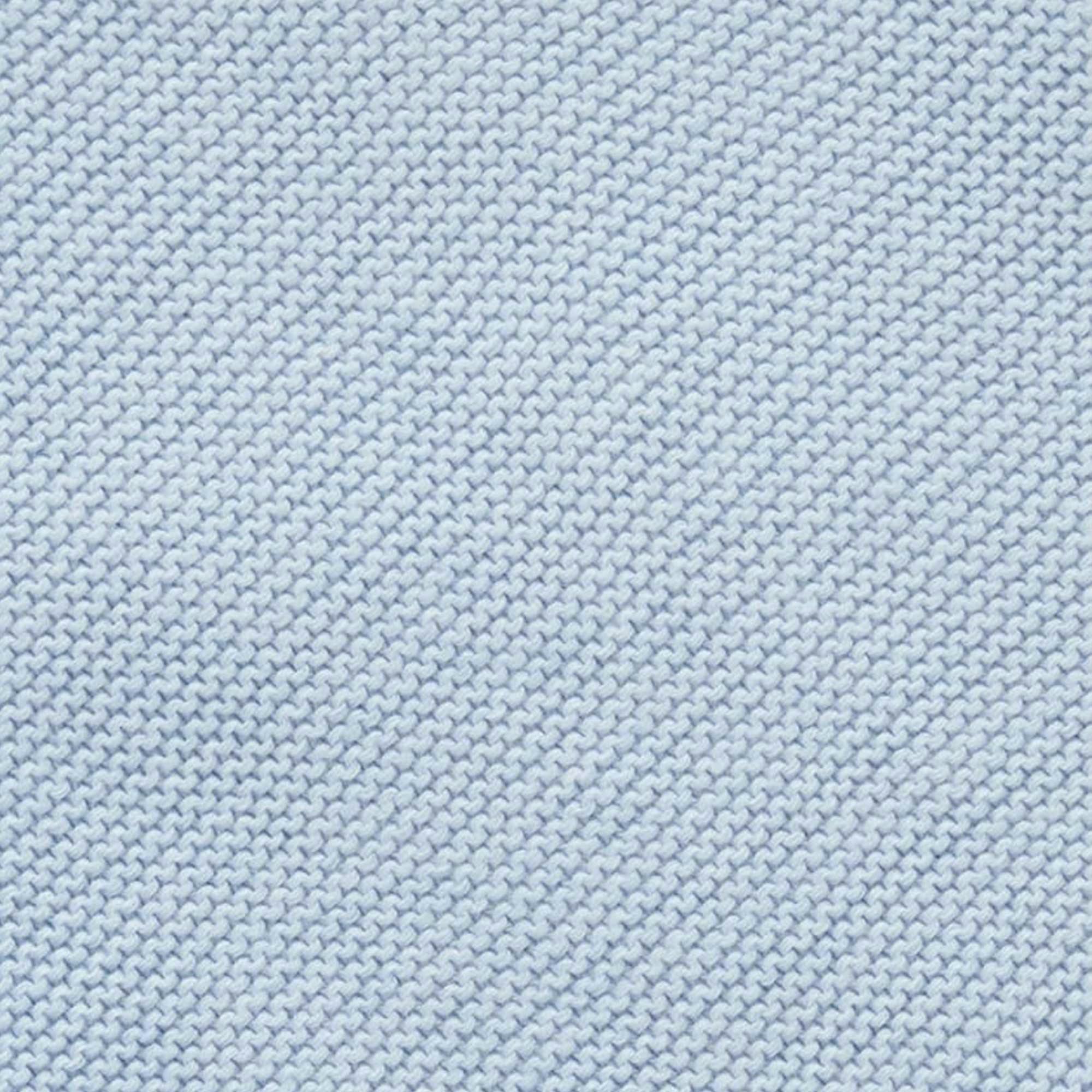 Textured Knit Blanket Blue Melange