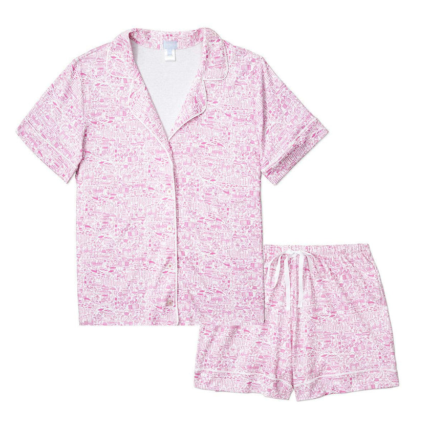 Nantucket Women’s Button Front Short Pajama Set