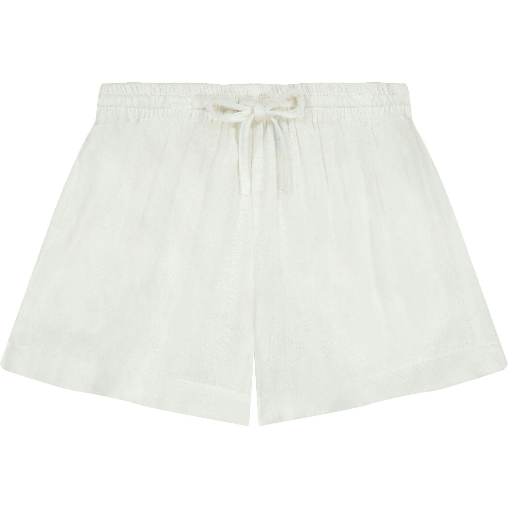 La Plage Boy's Drawstring Short White, White