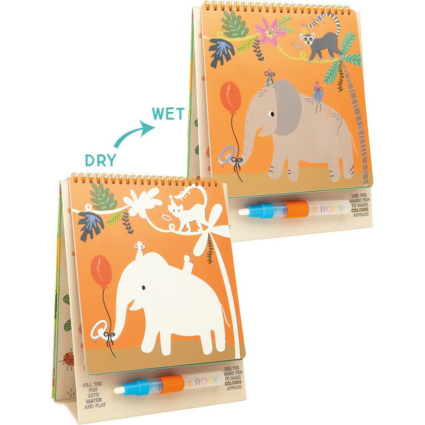 Magic Colour Changing Watercard Easel and Pen - Jungle