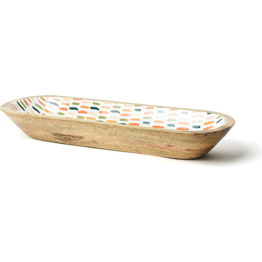 Feathered Dusk Wooden Dough Bowl